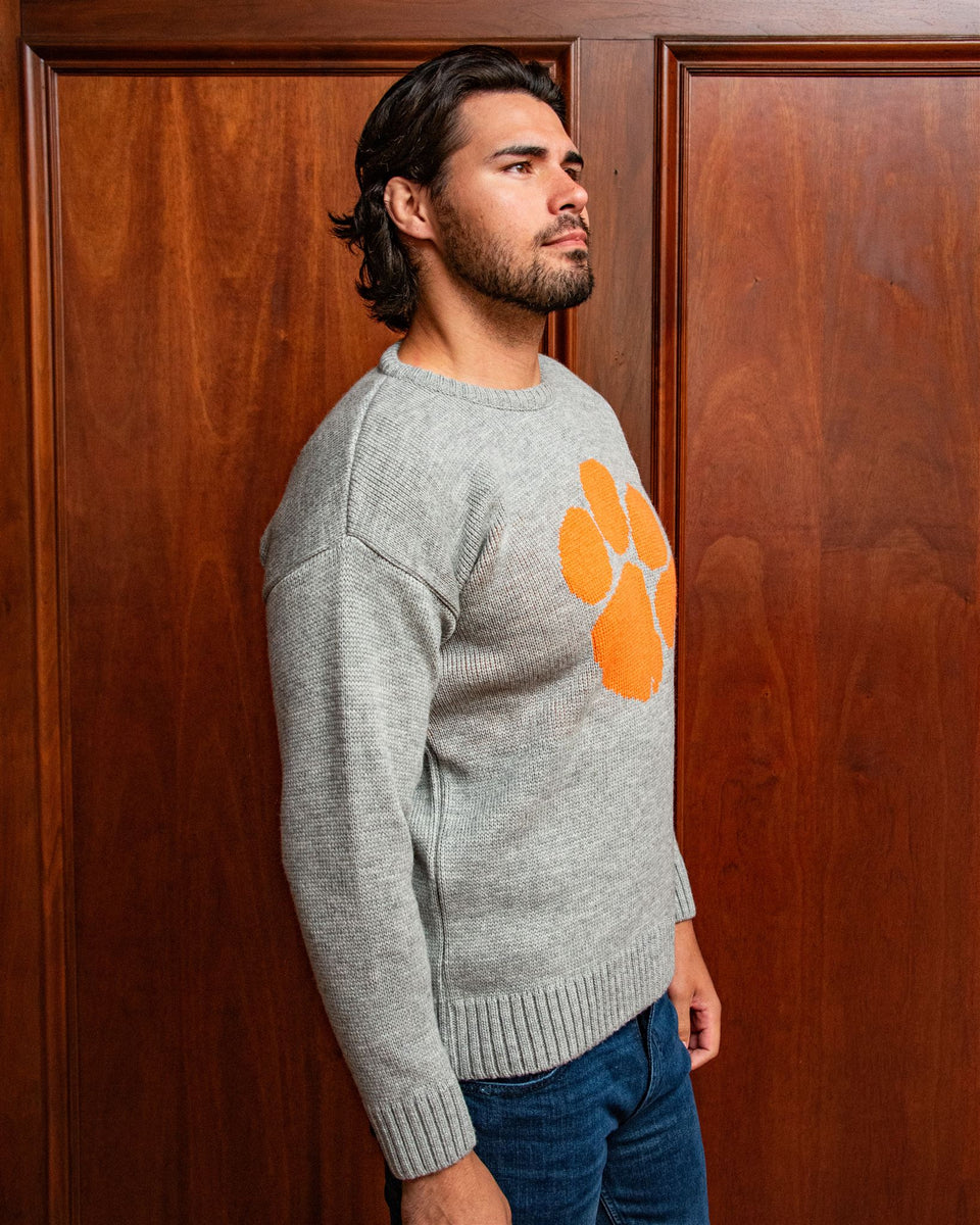 Clemson University Men's Merino Wool Roll-Neck Sweater