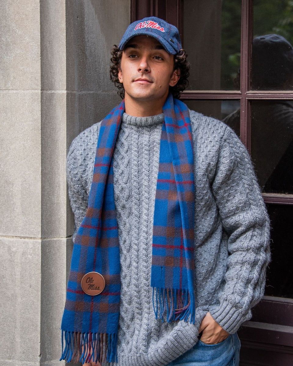 Ole Miss Scottish Tartan Clan Elliot Cashmere Scarf – Collegiate