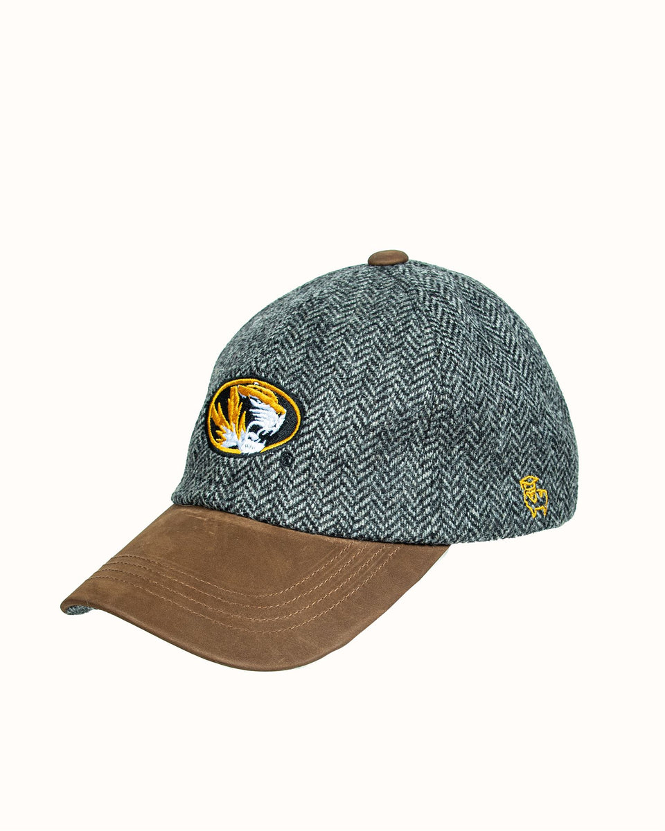 University of Missouri Grey Herringbone Wool Baseball Cap with