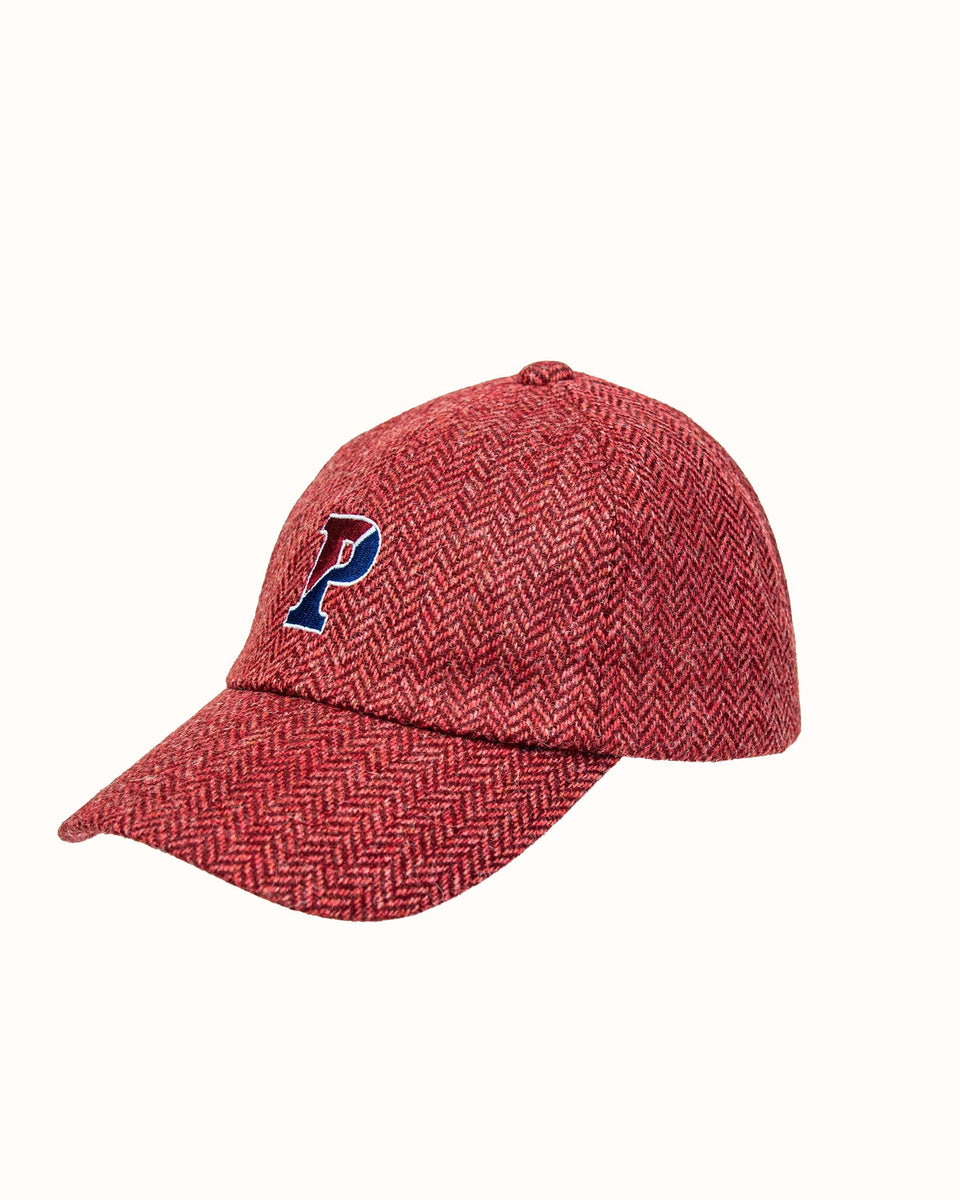 University of Pennsylvania Red Herringbone Wool Baseball Cap
