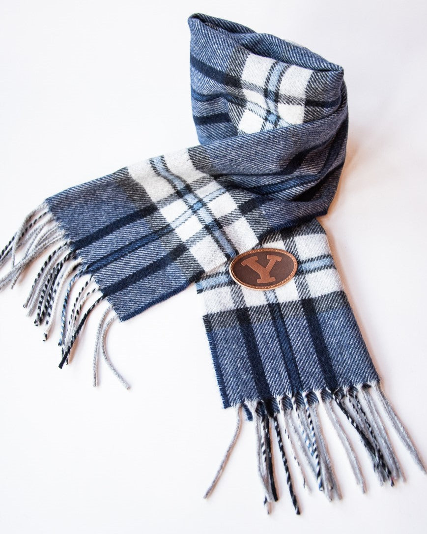BYU Scottish Thomson Navy Cashmere Scarf | Collegiate Couture ...