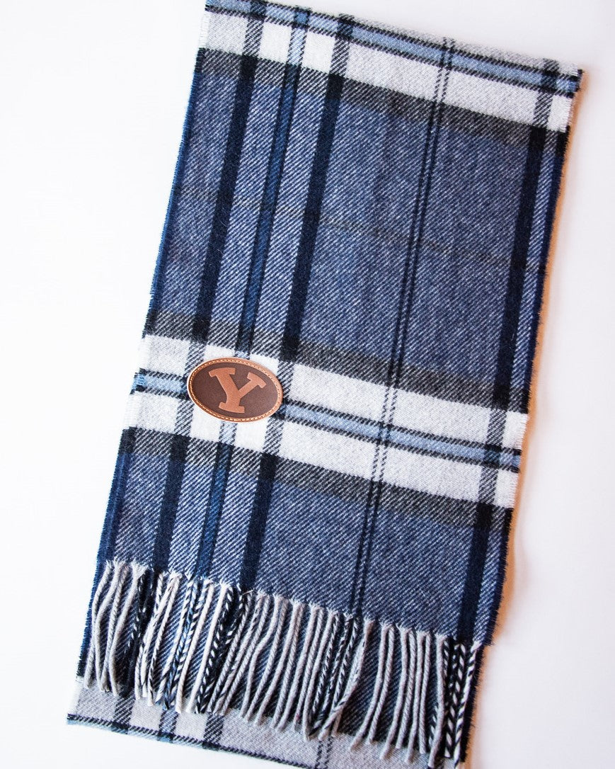 BYU Scottish Thomson Navy Cashmere Scarf | Collegiate Couture ...