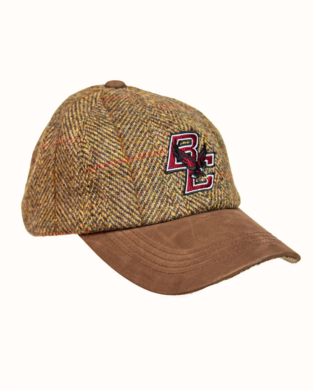 Boston College Olive/Gold Harris Tweed Baseball Cap | Collegiate