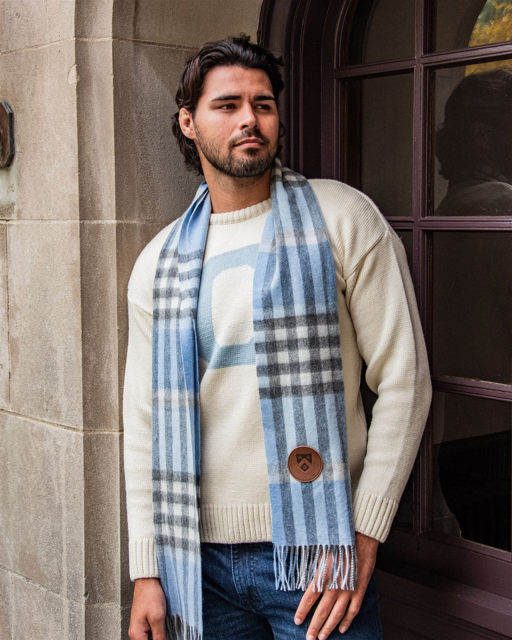 Columbia University Men's Merino Wool Crew-Neck Sweater
