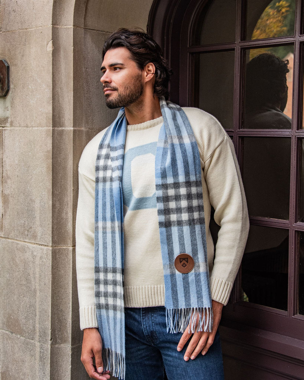 Columbia University Men's Merino Wool Crew-Neck Sweater