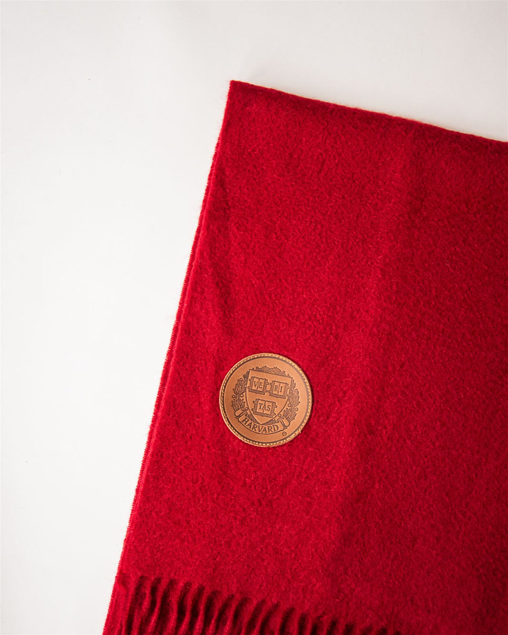 Harvard University Balmoral Bespoke Crimson Cashmere Scarf