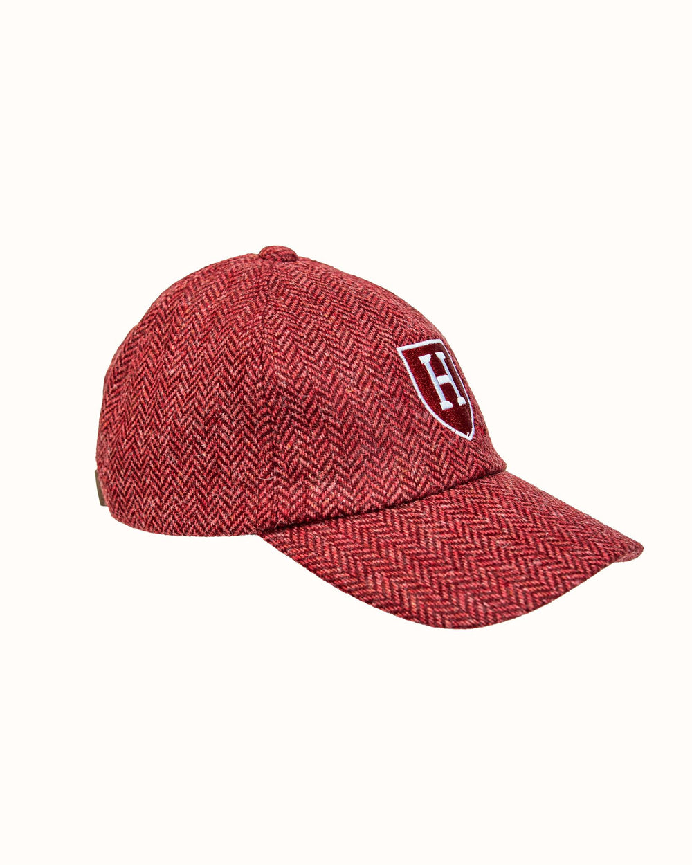 Harvard University Crimson Herringbone Wool Baseball Cap