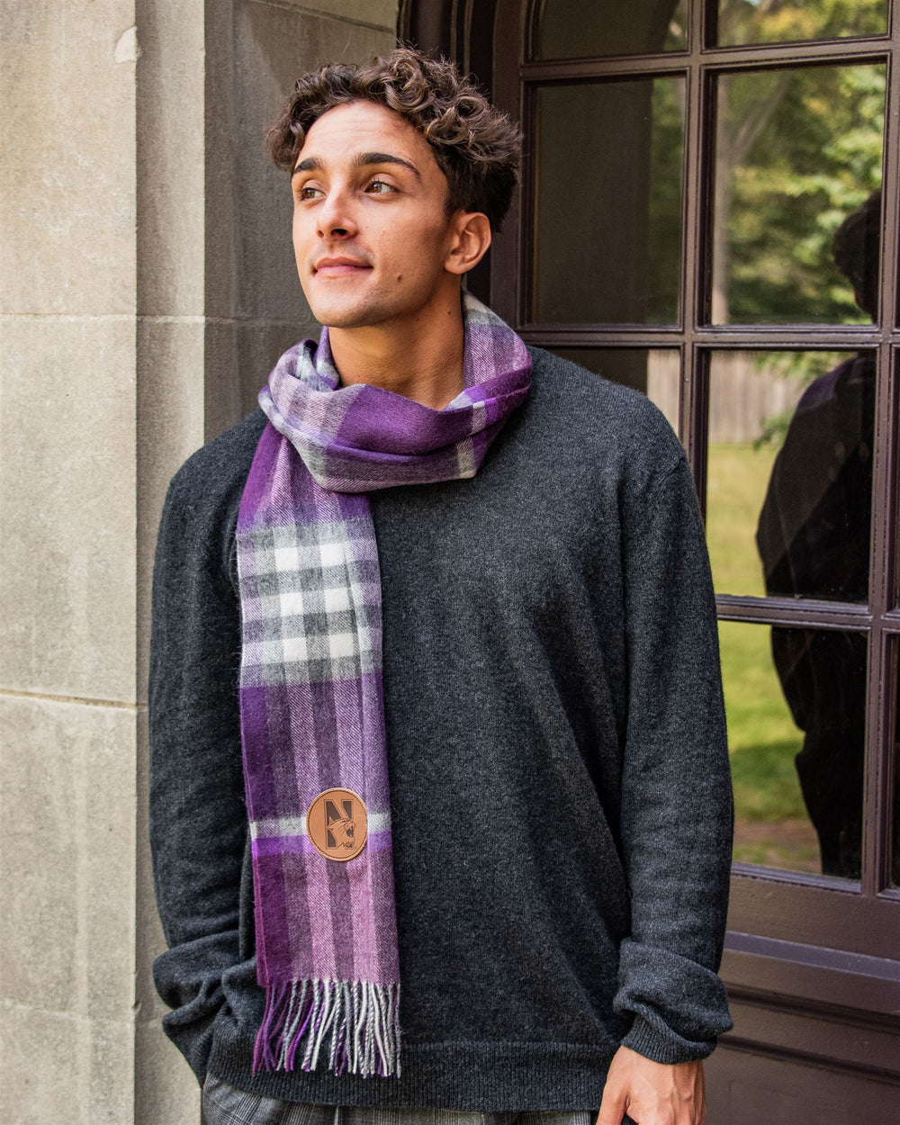 Harley of Scotland Merino Wool Scarf & Hat set purple Harley Of Scotland Clothing, Shoes & Accessories for Women  main image 4