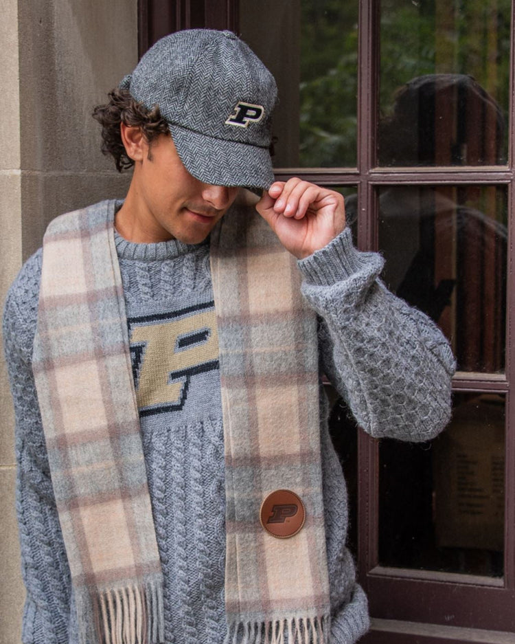 
                  
                    Grey/Gold Plaid
                  
                