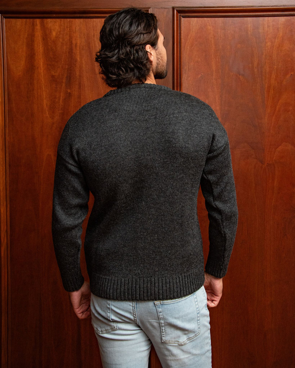 Stanford University Men's Merino Wool Crew-Neck Sweater