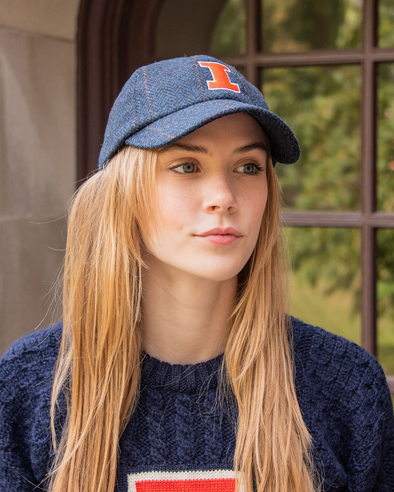 
                  
                    University of Illinois Navy Herringbone with Orange Overcheck Wool Baseball Cap
                  
                