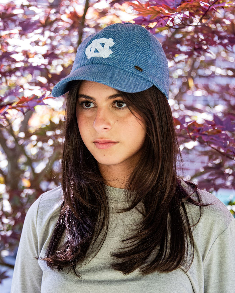University of North Carolina Light Blue Herringbone Wool Baseball