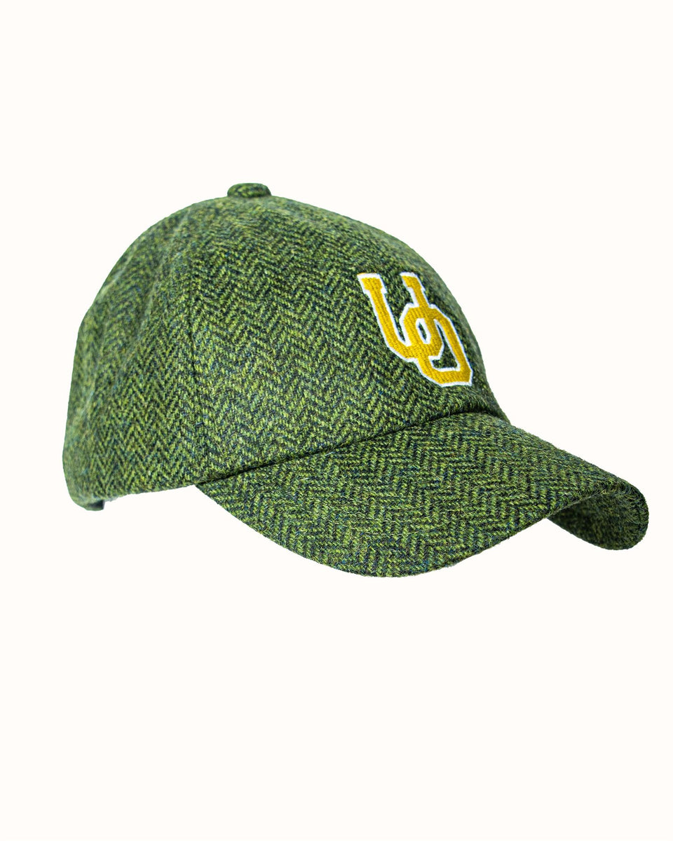 University of Oregon Green Herringbone Tweed Baseball Cap | Collegiate ...