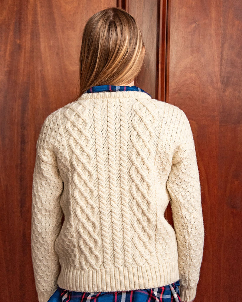 
                  
                    University of Pennsylvania Women’s British Wool Crew-Neck Fisherman’s Sweater
                  
                