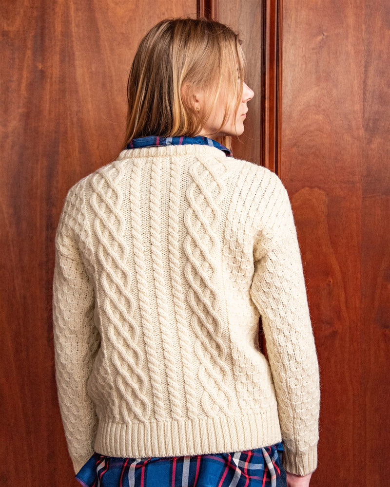 
                  
                    University of Pennsylvania Women’s British Wool Crew-Neck Fisherman’s Sweater
                  
                