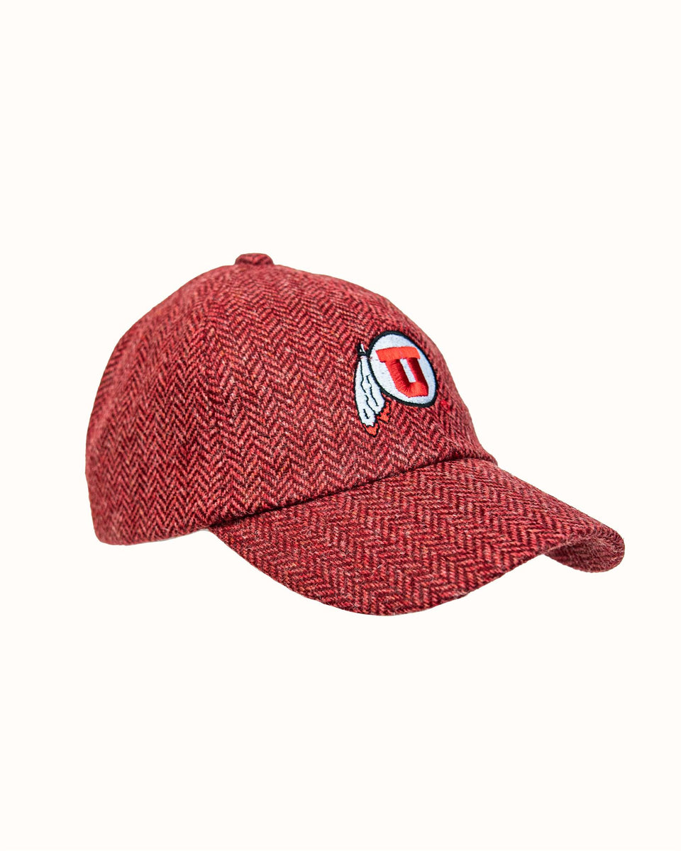 Cap Ut University of Utah Red Herringbone Wool Baseball Cap | Collegiate ...