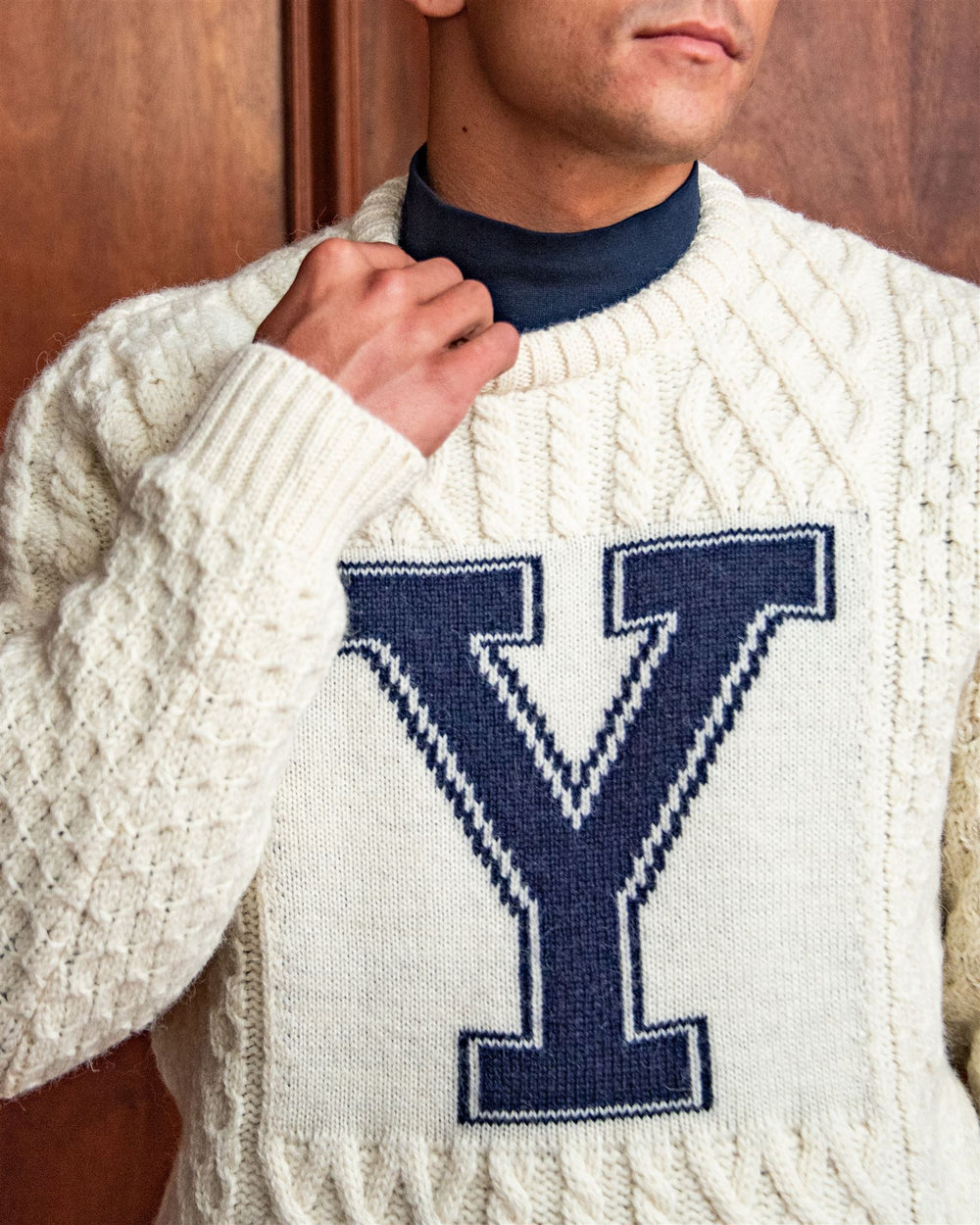 Yale knit sweater top